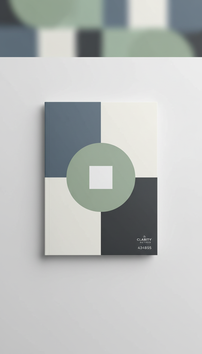 Onboarding booklet with clean cover design